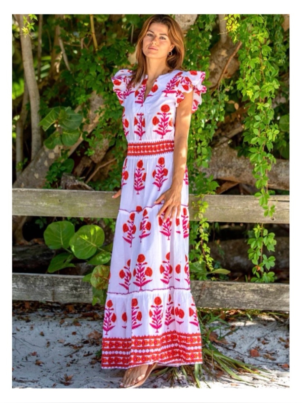 NWOT BINDU Caro Maxi Dress  Size Medium